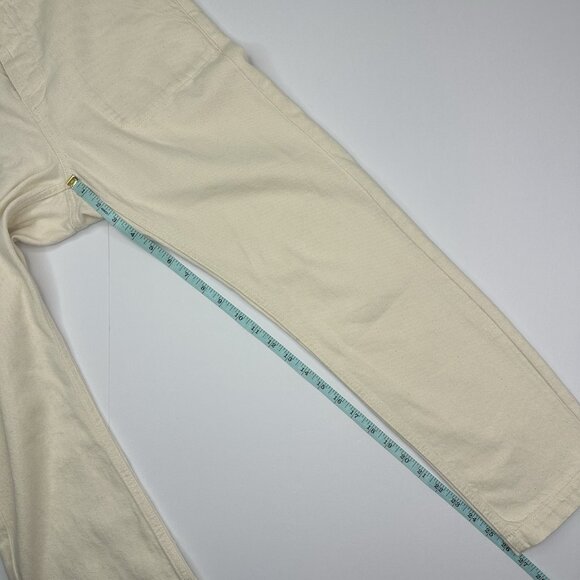 Everlane Women's ECRU The Super Soft Coverall Denim Button Up 0/C35/W36/L26.5 - Picture 8 of 13